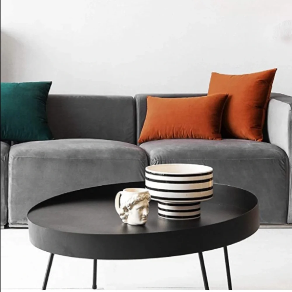 Luxury Home | Set of 2 Soft Velvet Burnt Orange 🍂 Throw Pillow Covers